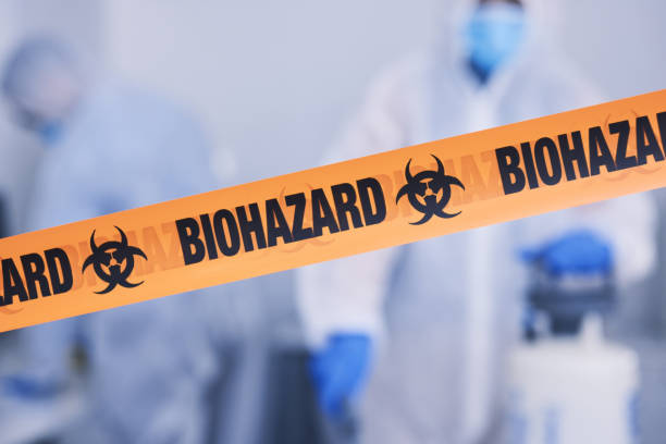 Professional Biohazard technician working in Flanders, NY